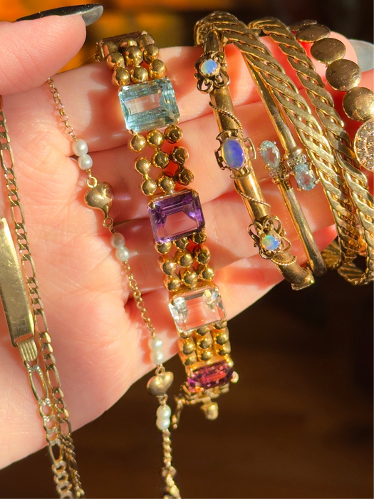 14k Gemstone Bracelet