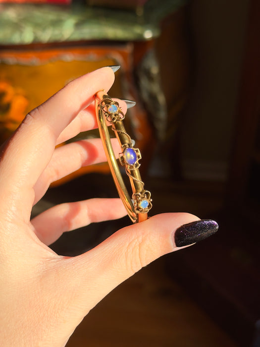 14k Opal Bangle