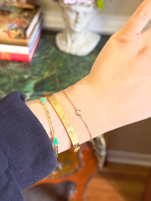 14k RG Diamond Bracelet