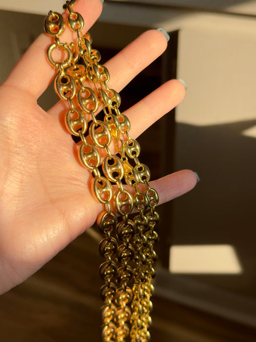 14k Puffy Mariner Chain
