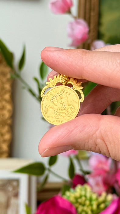 22k British Coin Pendant