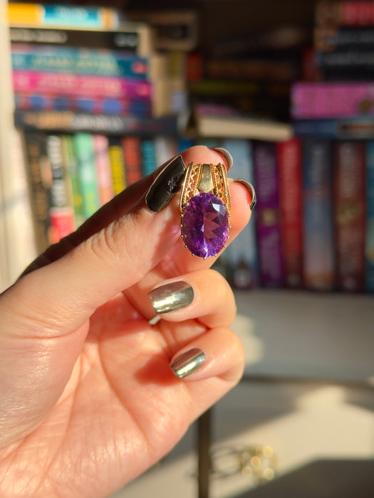 10k Amethyst Pendant