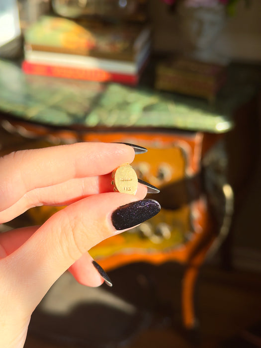 14k Citrine Slide