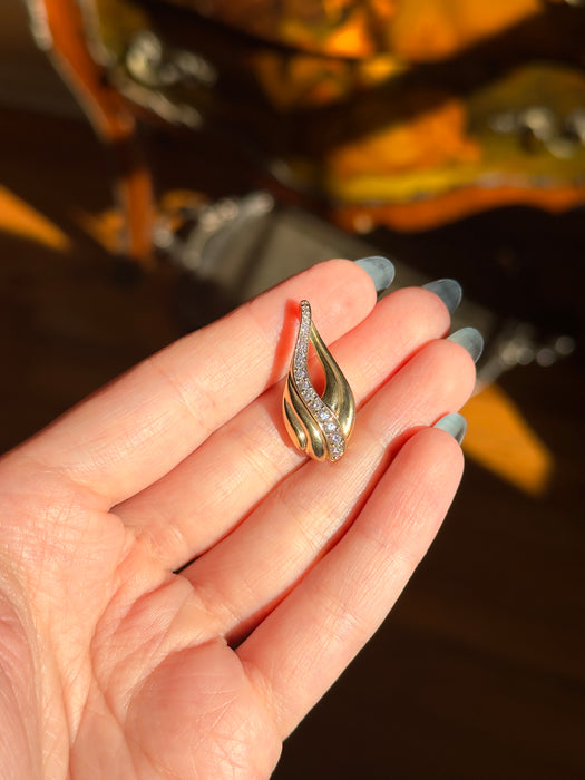 14k Diamond Pendant