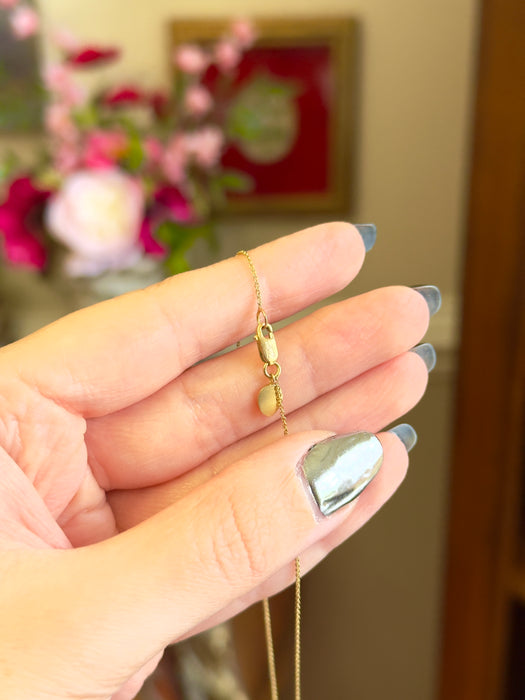 14k Blue Sapphire and Diamond Hamsa Evil Eye Necklace