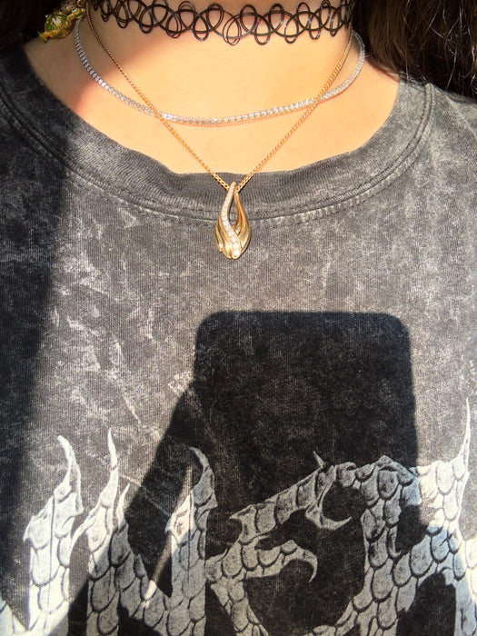14k Diamond Pendant