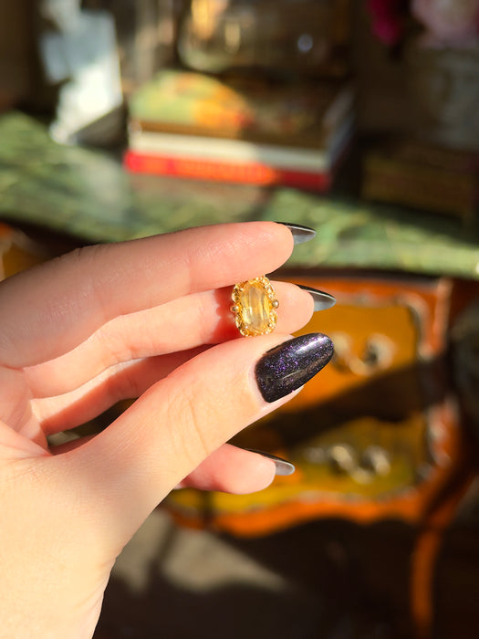 14k Citrine Slide