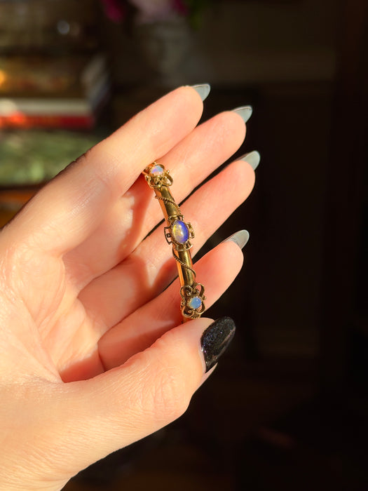 14k Opal Bangle