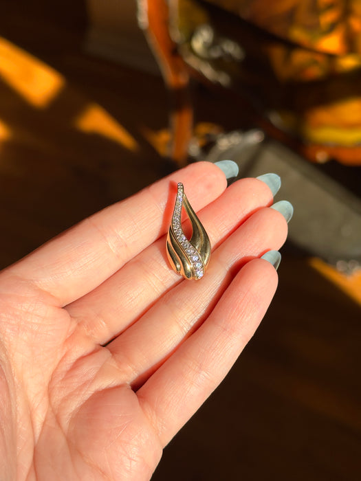 14k Diamond Pendant