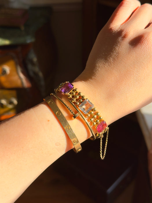 14k Gemstone Bracelet