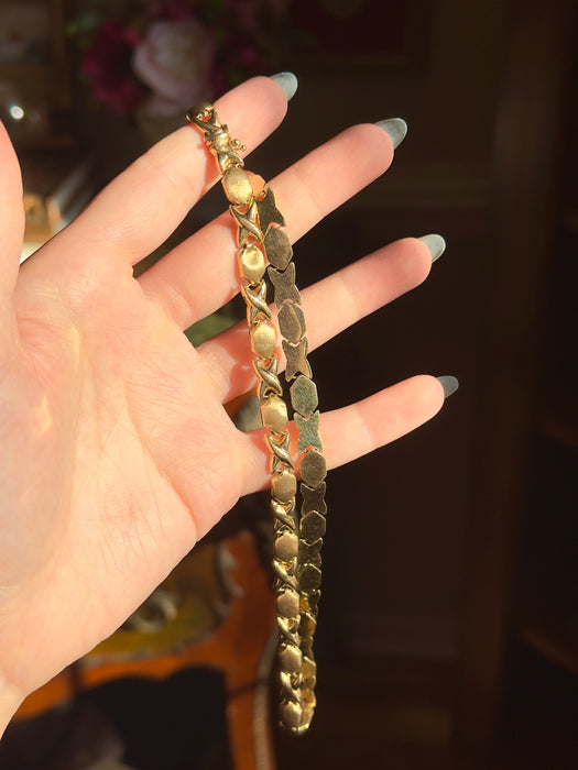 14k XOXO Collar Necklace
