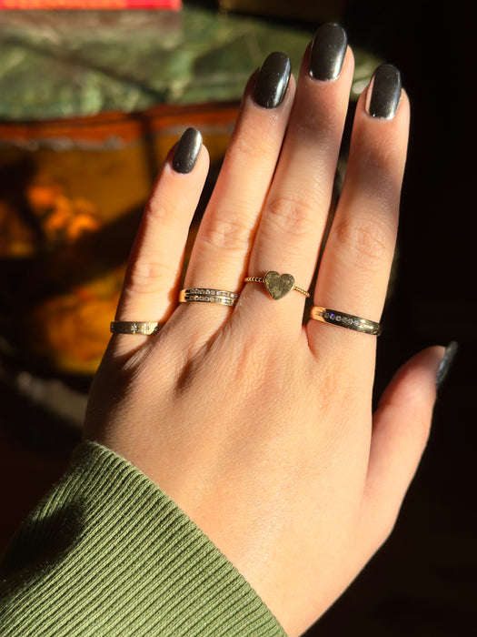 14k Heart Ring