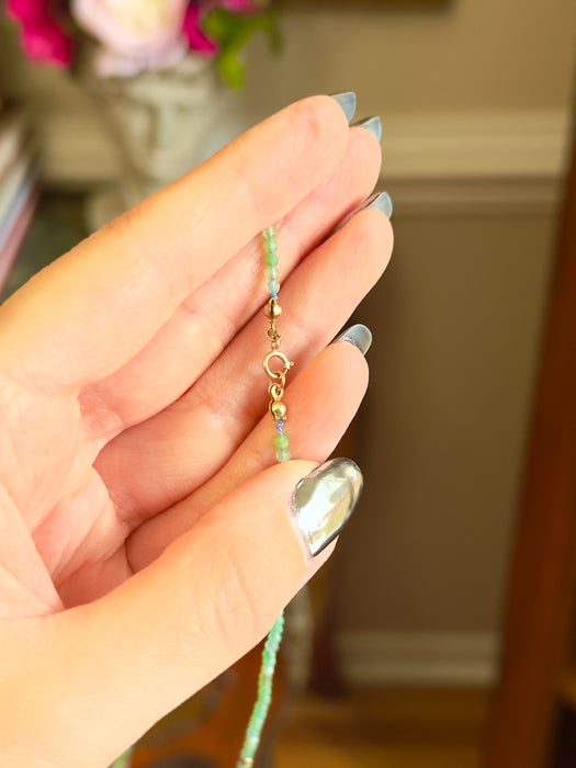 14k Chrysoprase Beaded Strand