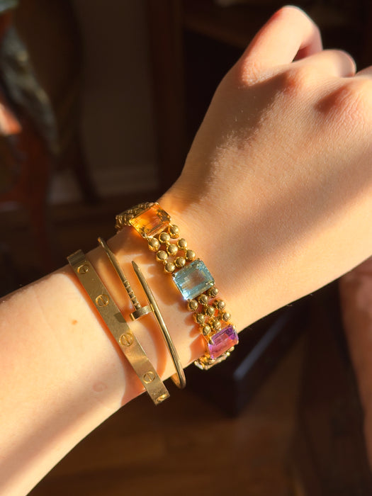 14k Gemstone Bracelet