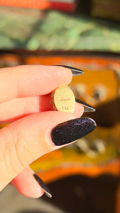 14k Citrine Slide