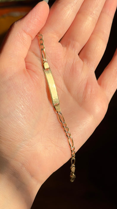 14k ID bracelet