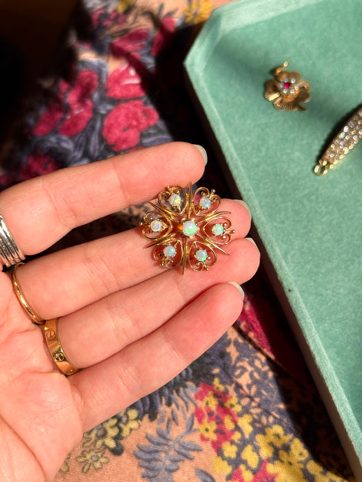 14k Opal Pendant