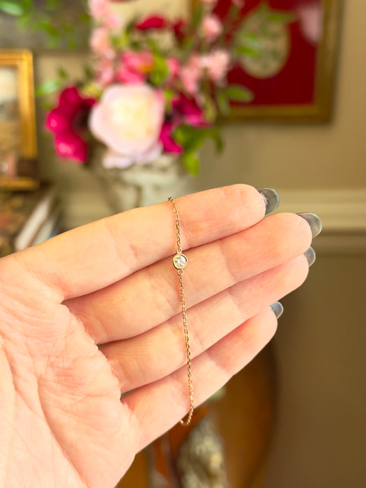 14k RG Diamond Bracelet