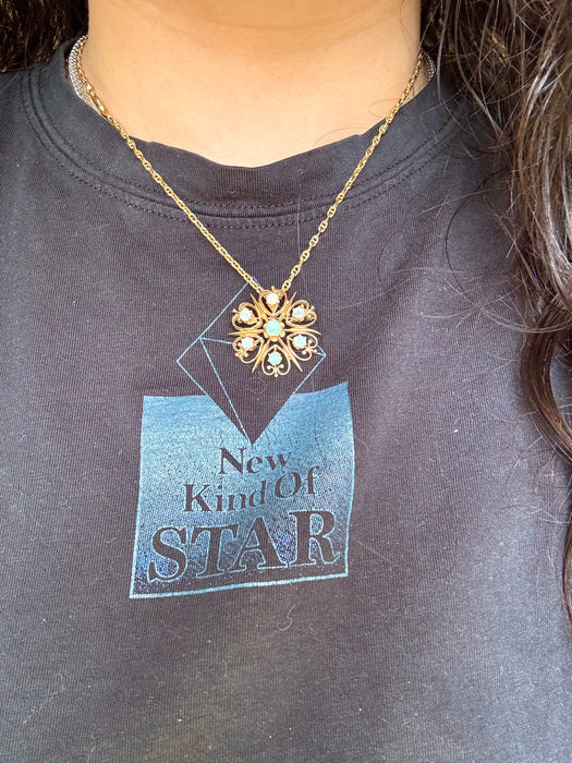 14k Opal Pendant