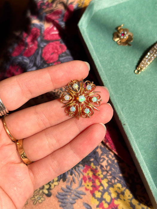 14k Opal Pendant