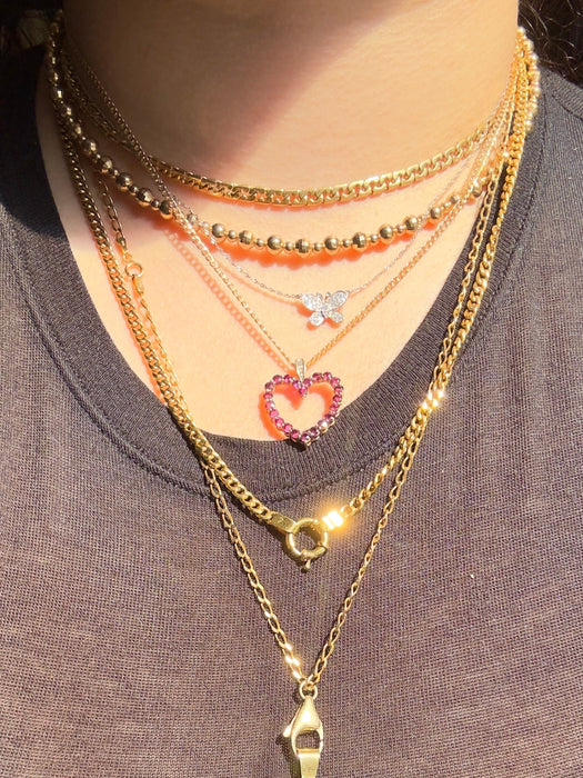 14k Ball Necklace