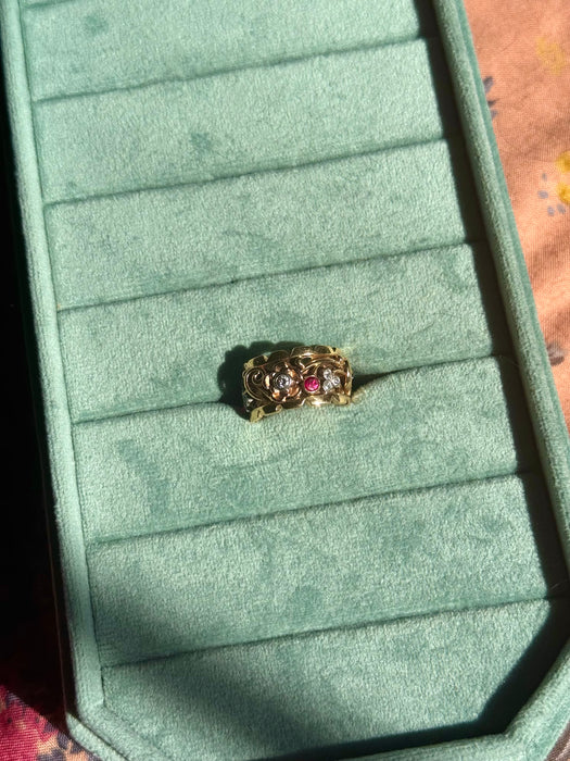 18k Ruby and Diamond Ring