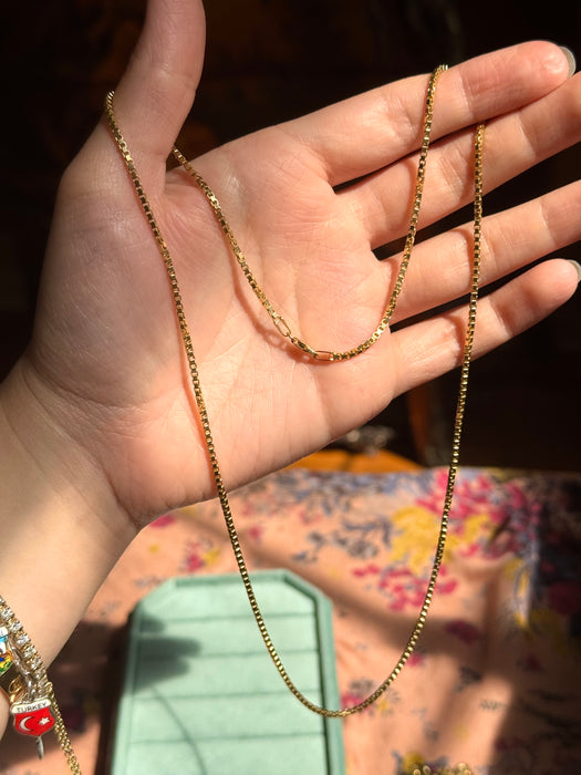 14k Box Chain