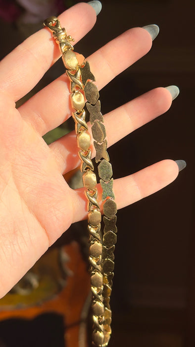14k XOXO Collar Necklace