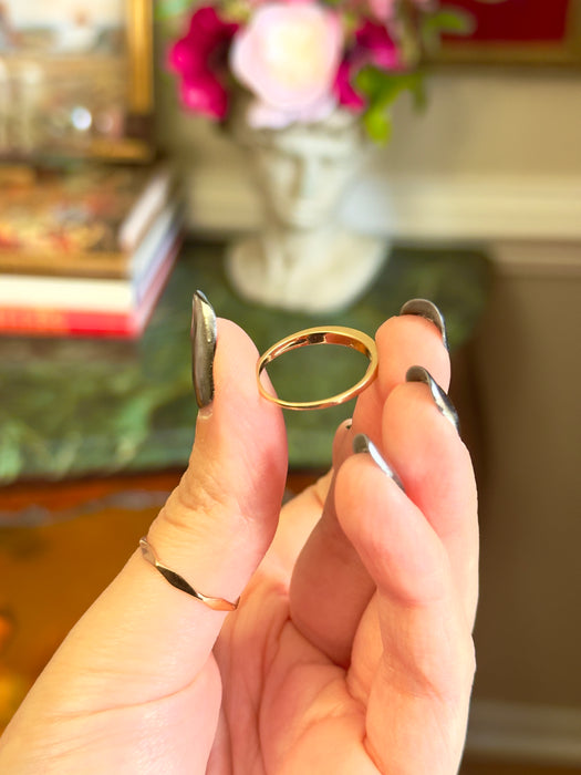 14k Blue Enamel Band