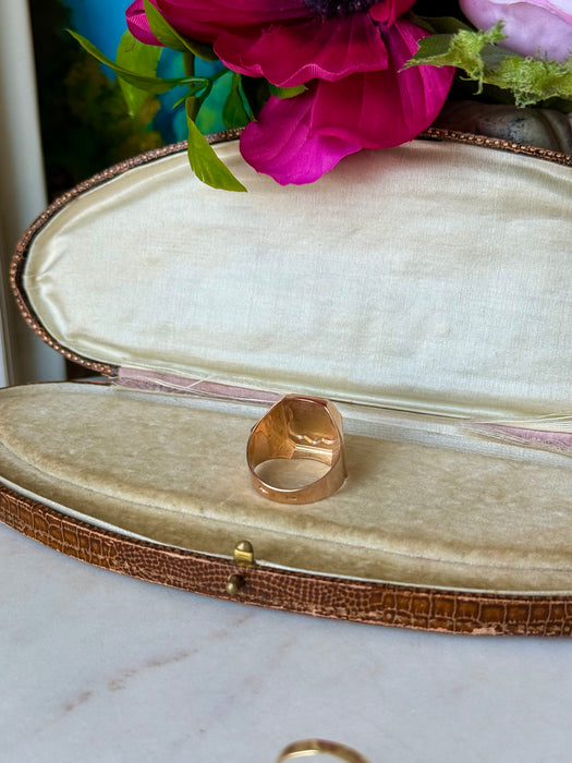 10k Rose Gold Signet Ring