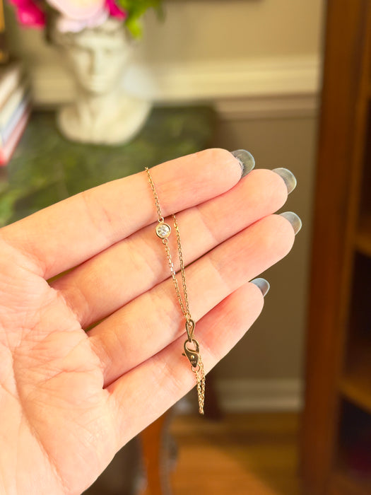 14k RG Diamond Bracelet