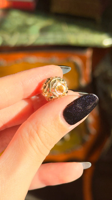 14k Filigree Ball Slide