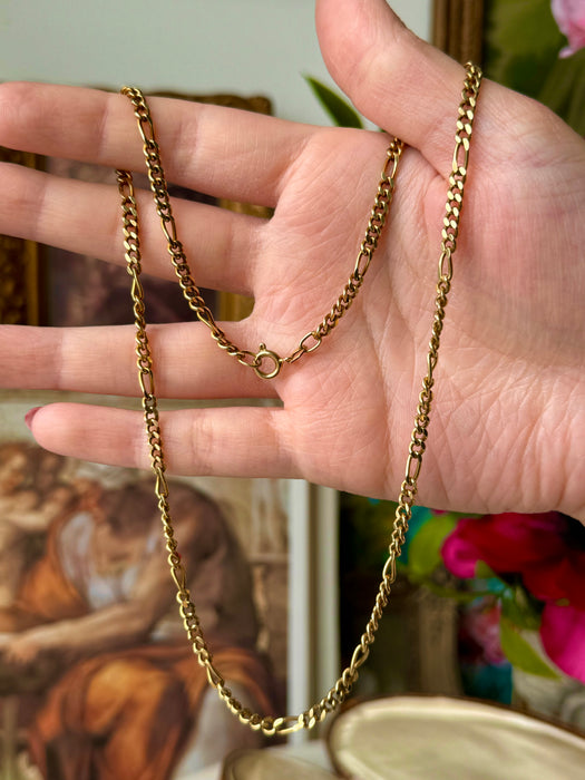 14k Vintage Figaro Chain