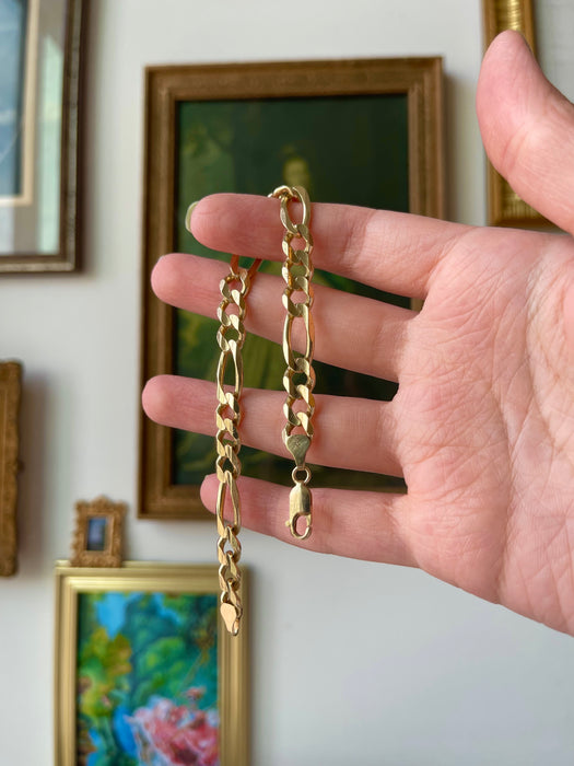 14k Chunky Figaro Bracelet