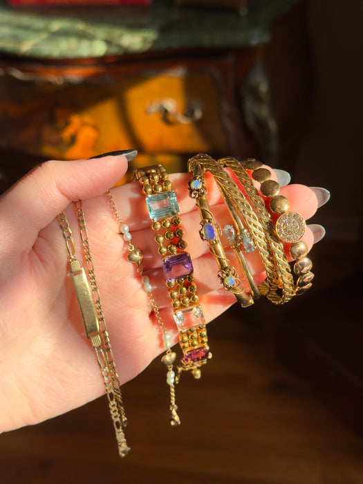 14k Gemstone Bracelet