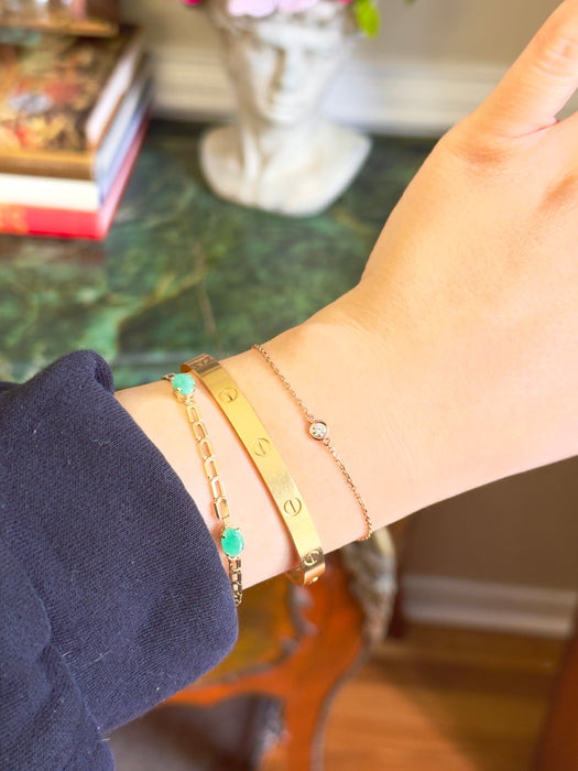 14k RG Diamond Bracelet