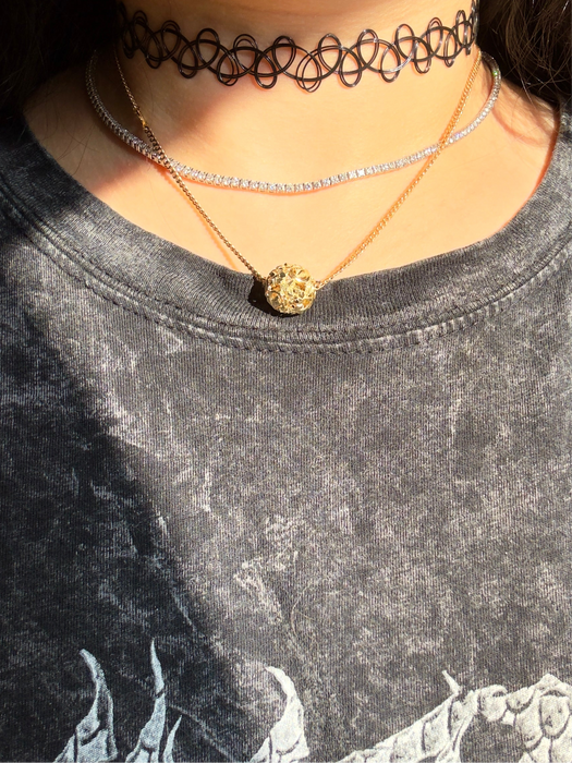 14k Filigree Ball Slide