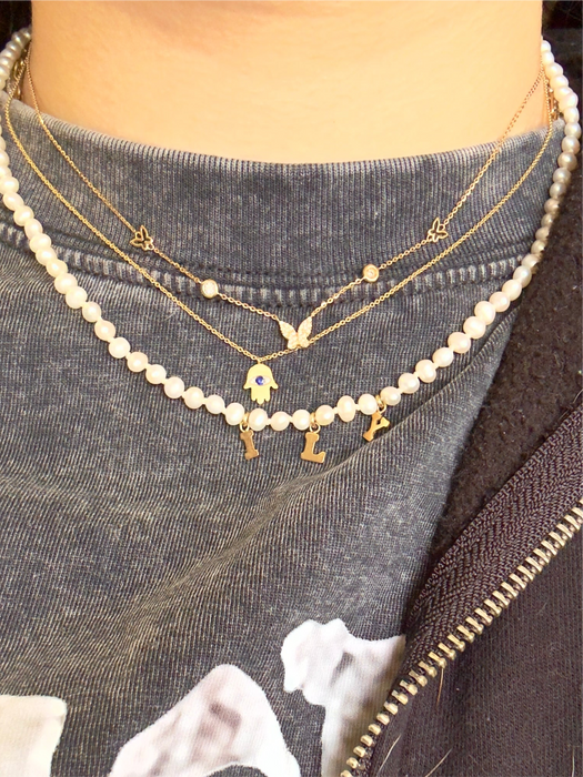 14k Diamond Butterfly Necklace