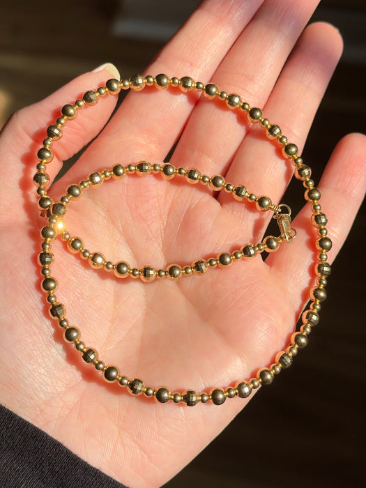14k Ball Necklace