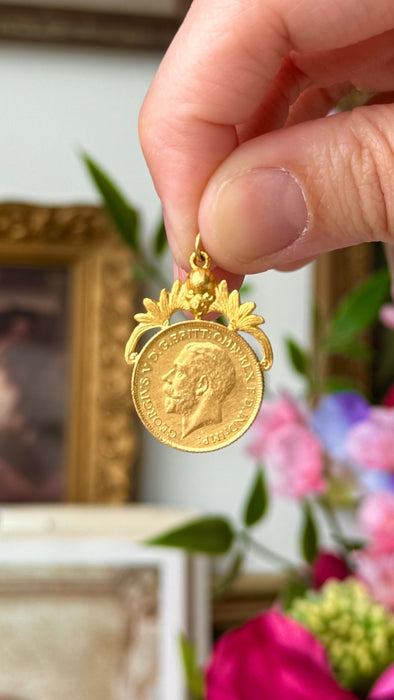 22k British Coin Pendant