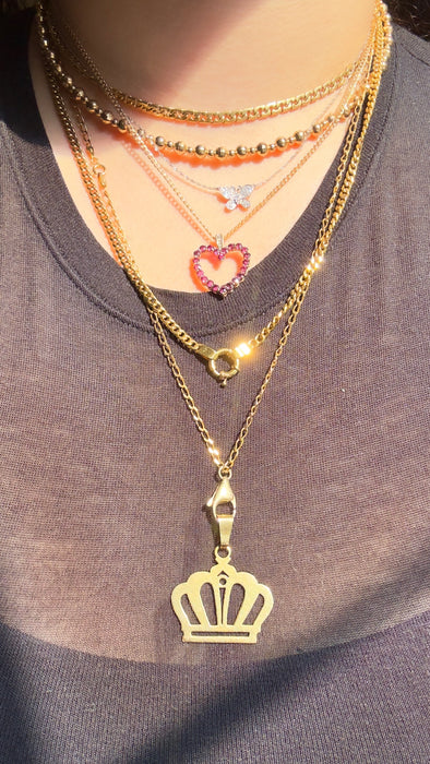 18k Curb Chain with Bolt Clasp