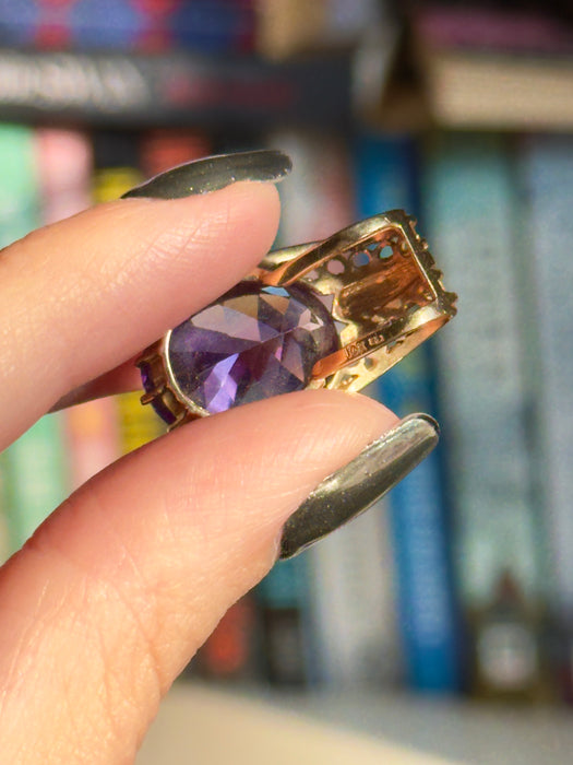 10k Amethyst Pendant