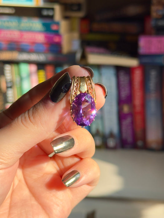 10k Amethyst Pendant