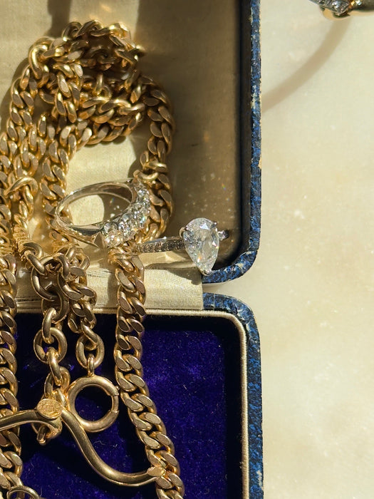 14k WG 2 Ct Pear Diamond Ring