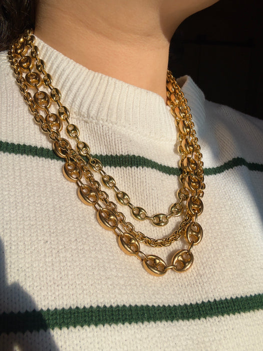 14k Puffy Mariner Chain