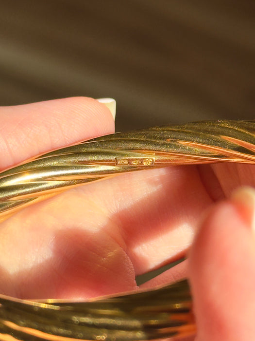 18k UNOAERRE Twist Bangle