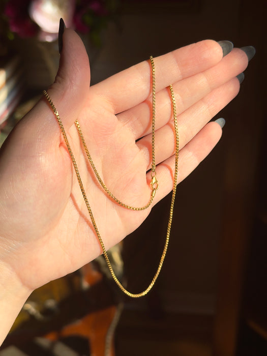 18k Box Chain