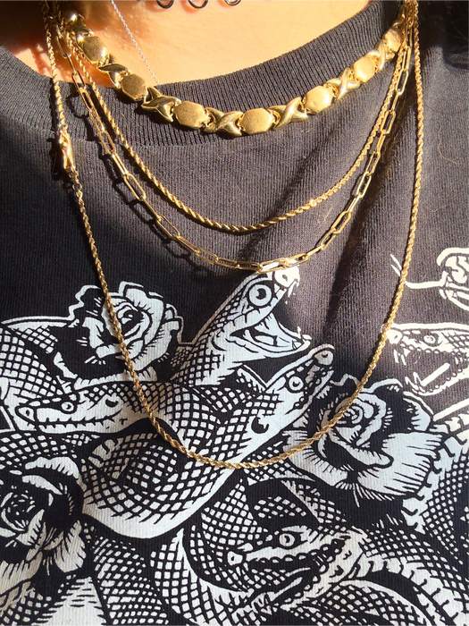 14k XOXO Collar Necklace