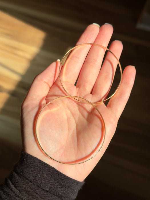 14k Slip On Bangles