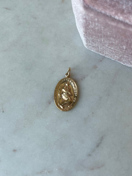 14k St. Christopher Pendant